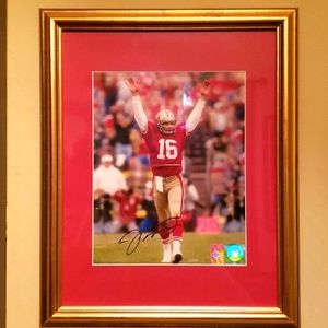 Joe Montana Autographed Picture.